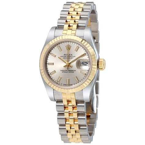 rolex silver and gold womens watch|Rolex all gold watch.